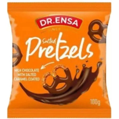 Dr. Ensa slaný preclík v mléční čokoládě se slaným karamel 100 g