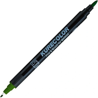 Lihová fixa KURETAKE ZIG Kurecolor Fine & Brush, Deep Green (567)