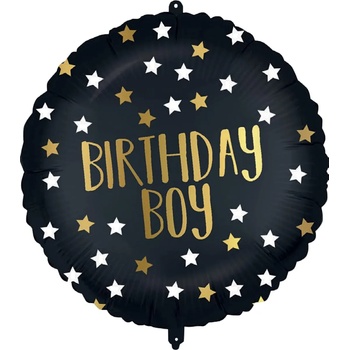 Image 1 of Procos Балон от фолио - Черно злато Рожден ден 46см