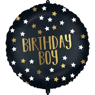 Procos Балон от фолио - Черно злато Рожден ден 46см