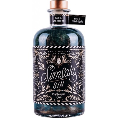 Simsala Gin Magic Glitter Edition 41% 0,5 l (čistá fľaša)