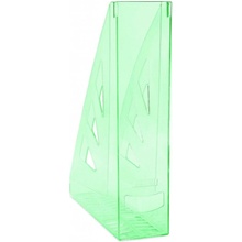 Office Products stojan na časopisy A4 70 mm transparentní zelený