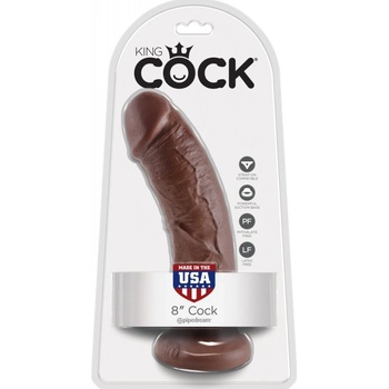 Orion Dildo King Cock 8 realistick tvar penisu s psavkou 20 cm Tmav  hnd od 550 K - Heureka.cz