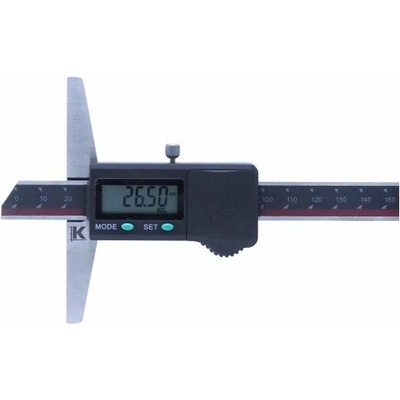 KMITEX Digitální hloubkoměr bez nosu DIN 862 IP67 0-200mm 2055.200 – Hledejceny.cz