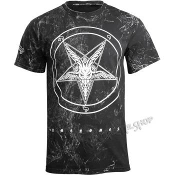 Image 1 of AMENOMEN тениска хардкор мъжки - КОЗА - amenomen - omen001km allprint БЯЛ