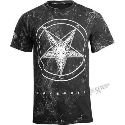 AMENOMEN тениска хардкор мъжки - КОЗА - amenomen - omen001km allprint БЯЛ