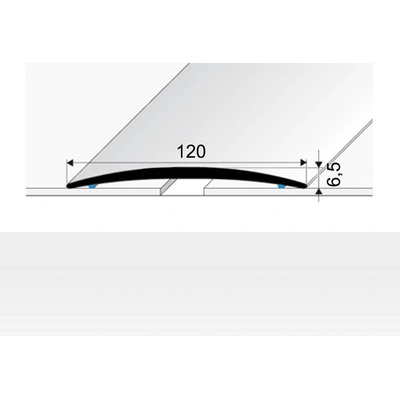 Profil Team přechodová Stříbrná E01 120 mm 1 m
