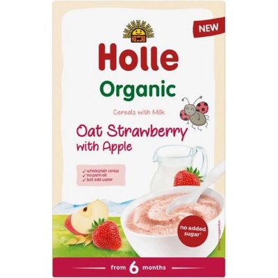 Holle БИО млечна каша с ягода и ябълка 250г