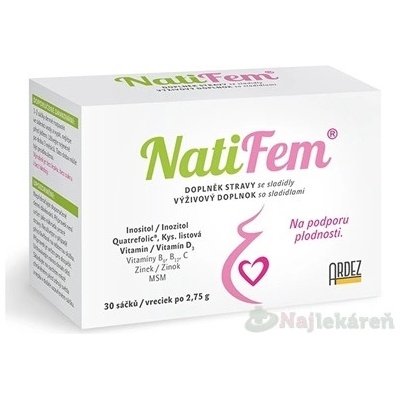 NatiFem vo vreckách 30 x 2,75 g
