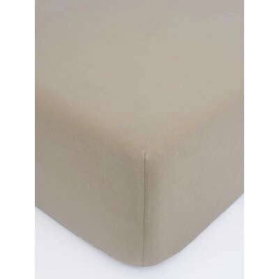 MKLuzkoviny.cz Jersey prostěradlo Classic šedohnědé 70x140