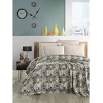 Mila Home Кафяво памучно покривало за легло 200x230 cm Pique - Mila Home (HKG-SLH-Pike06)