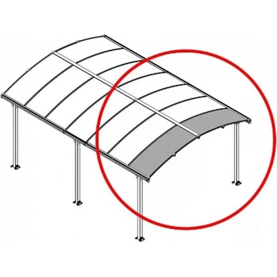 Rozšiřovací modul pro přístřešky Palram řady Arcadia (70 cm) (705202) – Zboží Mobilmania
