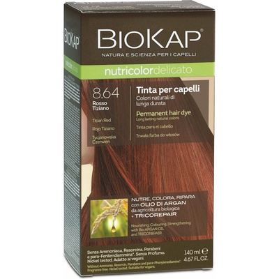 Biokap NutriColor Delicato barva na vlasy 8.64 tiziánová červená 140 ml