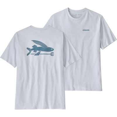 Patagonia Мъжка тениска Patagonia Flying Fish Responsibili-Tee T-shirt - White (216-2906-0314)