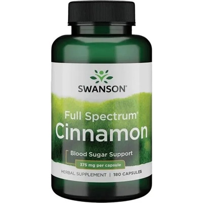 Swanson Full Spectrum Cinnamon, 375 mg, 180 капсули, Swanson (SW1025)