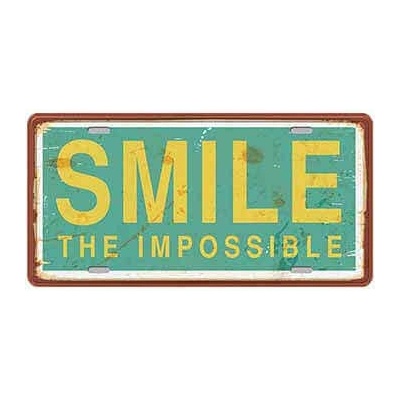 Ceduľa značka SMILE The Impossible