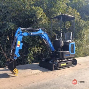  Мини Багер 1 тон, двигател Евро 5 дизел 8.6kw, Син