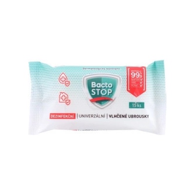 BactoSTOP Dezinf vlhčené ubr 15 ks