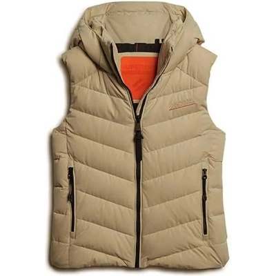 SUPERDRY Потник Superdry Microfibre Padded vest - Beige (Pelican Beige)