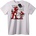 NOONEBRAND Тениска Доверие - котка и мишка - 7XL, White