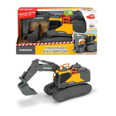 Dickie Toys Dickie: гъсеничен грайфер Volvo - 23 см, със светлина и звук