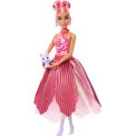 Barbie Кукла Barbie Petal Pop - Барби с изненада, рокля с червена роза, 30 cm (JMF59)
