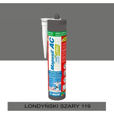 Silikon sanitarny Mapei Mapesil AC 119 londýnská šedá 310 ml