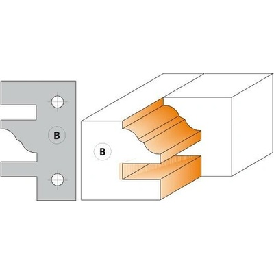CMT Orange Tools CMT Nůž pro C694014 - pár žiletek profil B 40x24,5x2mm