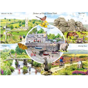 Gibsons - Puzzle Dartmoor & Exmoor - 1 000 piese