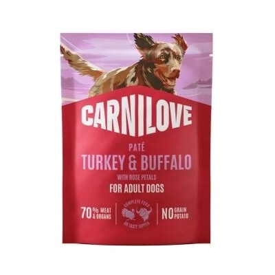 Carnilove Dog Pouch Paté Turkey & Buffalo & Rose Petals 12 x 300 g