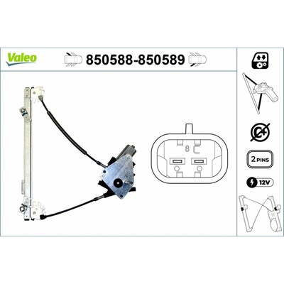 Mechanizmus zdvíhania okna VALEO 850588