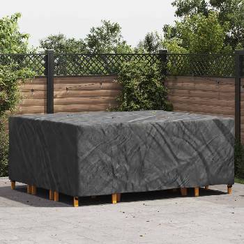 vidaXL Покривало за мебели Едноцветен Черно 250 x 210 x 90 cm 600D (4105824)