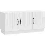 vidaXL ТВ шкаф Бял гланц 99 x 34, 5 x 47 см Инженерна дървесина (895409)