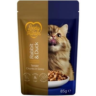Lovely Hunter Cat Sterilised Rabbit Duck 85 g