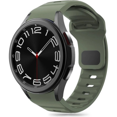 Силиконова каишка за часовник Samsung Galaxy Watch 4/5/5 Pro/6/7/FE от Tech-Protect Silicone Line - Olive Green (5906302313617)