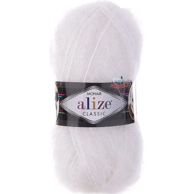 Alize Příze Mohair Classic Varianta: 55 bílá