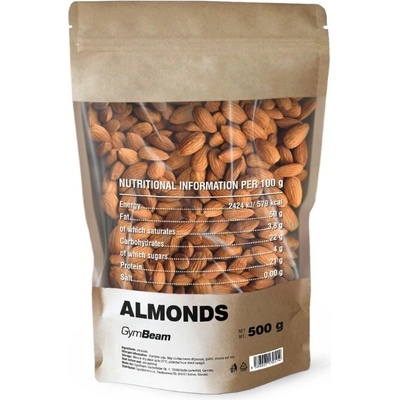 GymBeam Mandle RAW unflavored 500 g