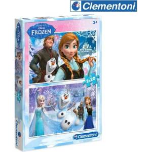 Frozen 2 пъзела по 20 части Frozen CLEMENTONI