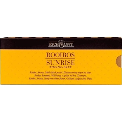 Richmont Rooibos Sunrise Tea exotický bylinný a ovocný čaj 12 x 6 g