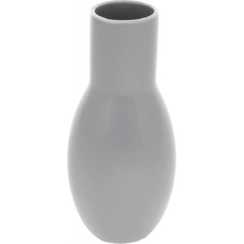 Keramická váza Belly, 9 x 21 x 9 cm, sivá