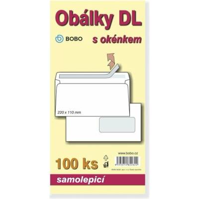 Obálky DL samolepicí s okénkem (bal. 100ks)