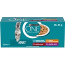 Purina One Adult jahňací morské ryby kura hovädzí v šťave 40 x 85 g