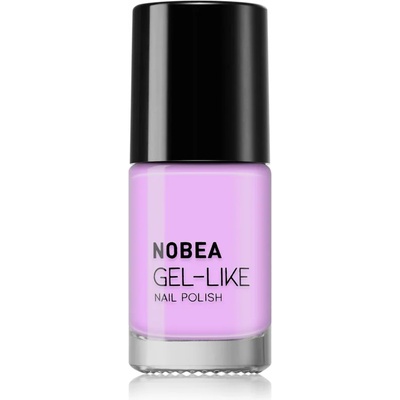 NOBEA Day-to-Day Gel-like Nail Polish лак за нокти с гел ефект цвят #N69 Sweet violet 6ml
