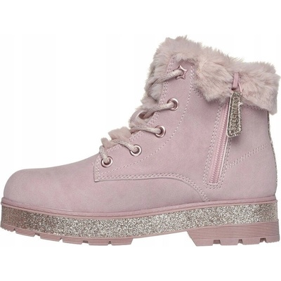 Skechers Street Glitz dívčí zimní obuv růžová