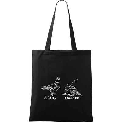 Pigeon pigeoff Taška bavlnená 42 x 38 cm Čierna