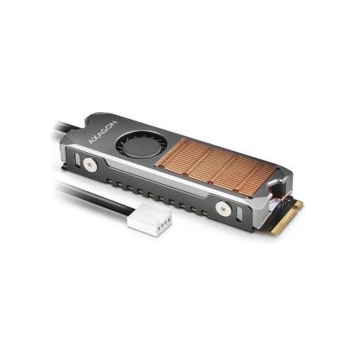 AXAGON axagon clr-m2fan, copper heatsink with fan for double-sided m. 2 ssds, height 13 mm