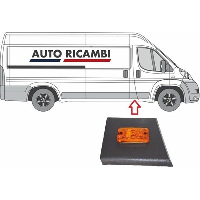 Ochranná lišta Fiat Ducato od 2006 pravá, za přední dveře, B-sloupek - Maxi 735422946