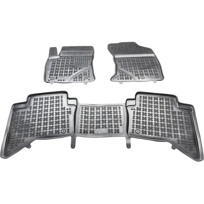 Rezaw-Plast Гумени стелки за TOYOTA Hilux (2015+) - Двойна кабина - тип леген (201431)