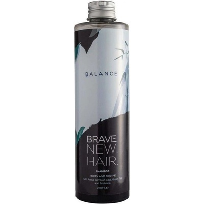 Brave New Hair bezsulfátový čistící šampon na mastné a citlivé vlasy, Balance 250ml
