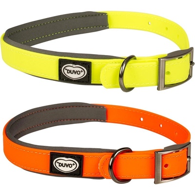 Duvo Plus Explor South PVC Neon - Регулируем нашийник неонов за кучета, с висока видимост, 30-45 см / 15 мм - жълт